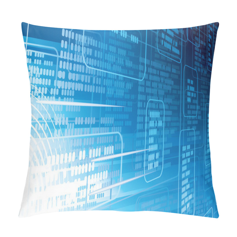 Personality  Abstract Techno Background Pillow Covers