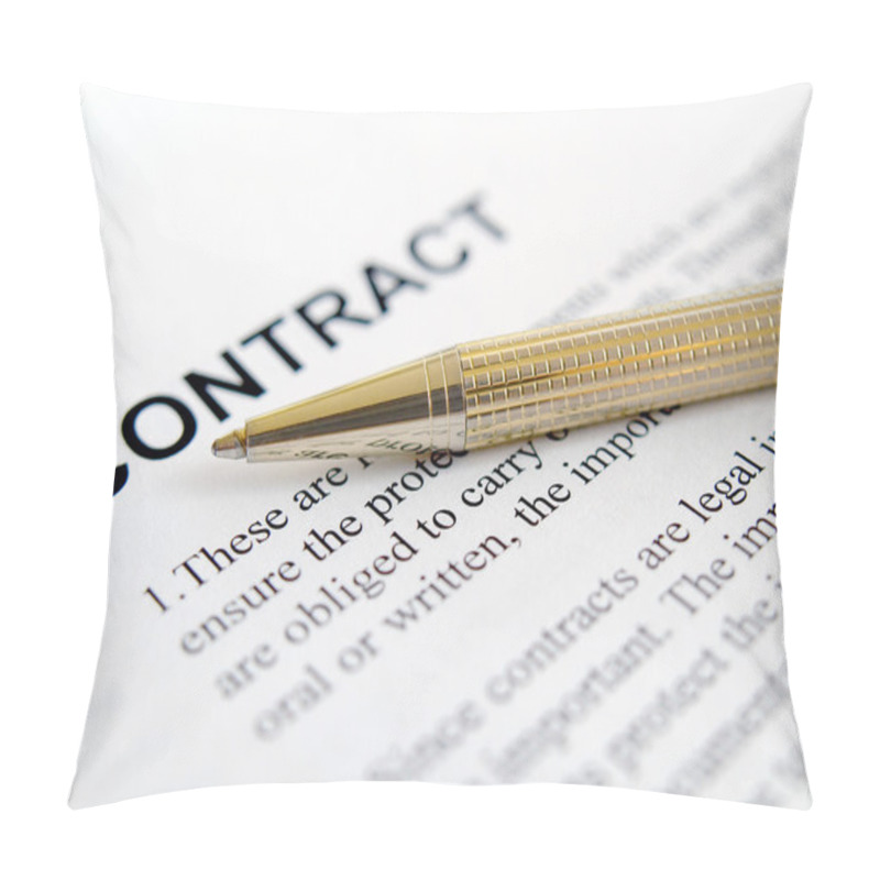 Personality  Signing A Contract. Pillow Covers