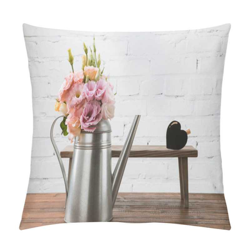 Personality  Beautiful Flowers In Watering Can Pillow Covers