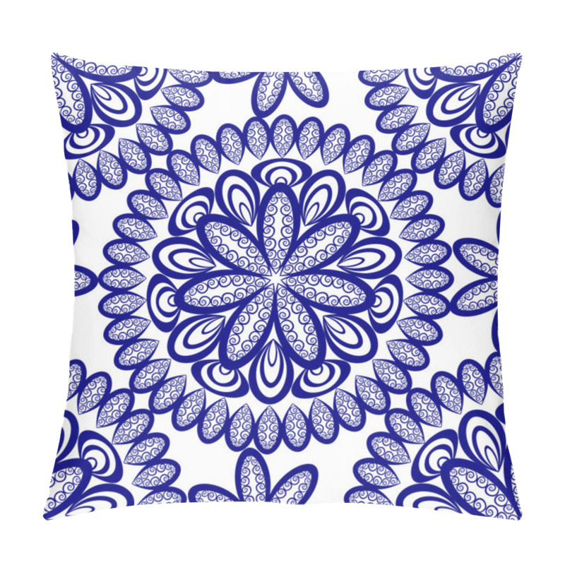 Personality  Seamless Abstract Ornament, Openwork Doily, Vector Pillow Covers