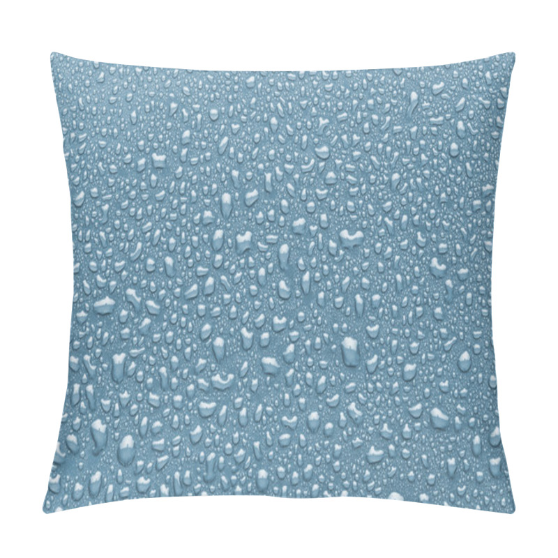 Personality  Blue Water Drops Pillow Covers