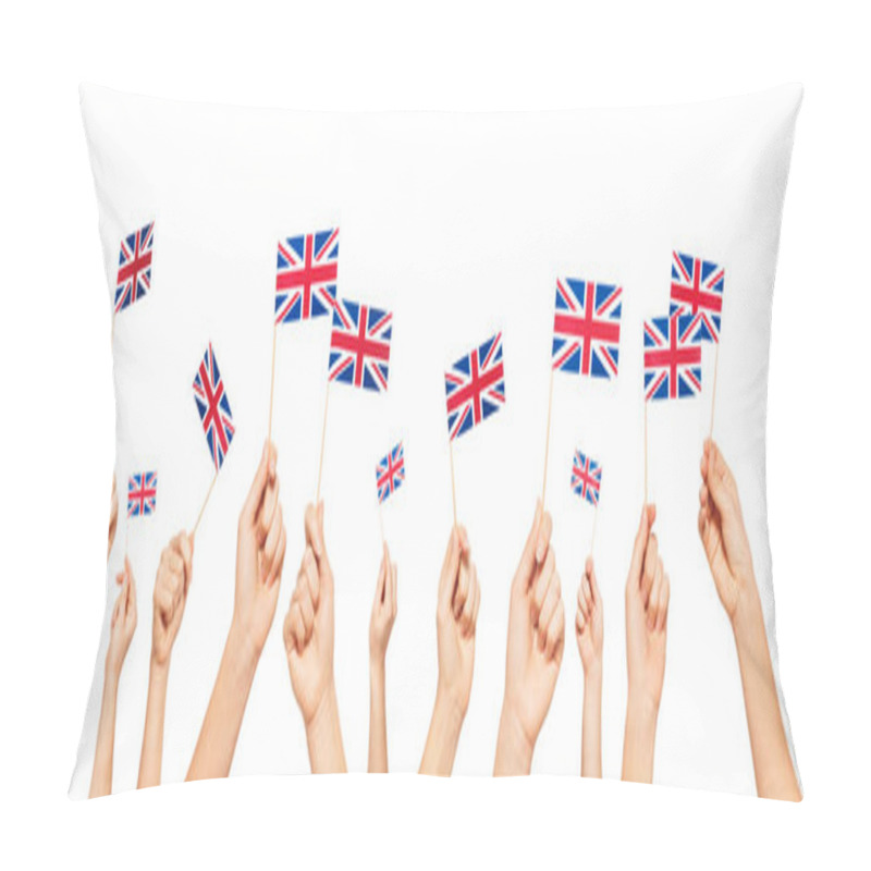 Personality  Hands Holding Flags Of Great Britain Pillow Covers