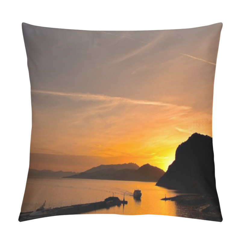 Personality  Sunset On Capri Island Pillow Covers