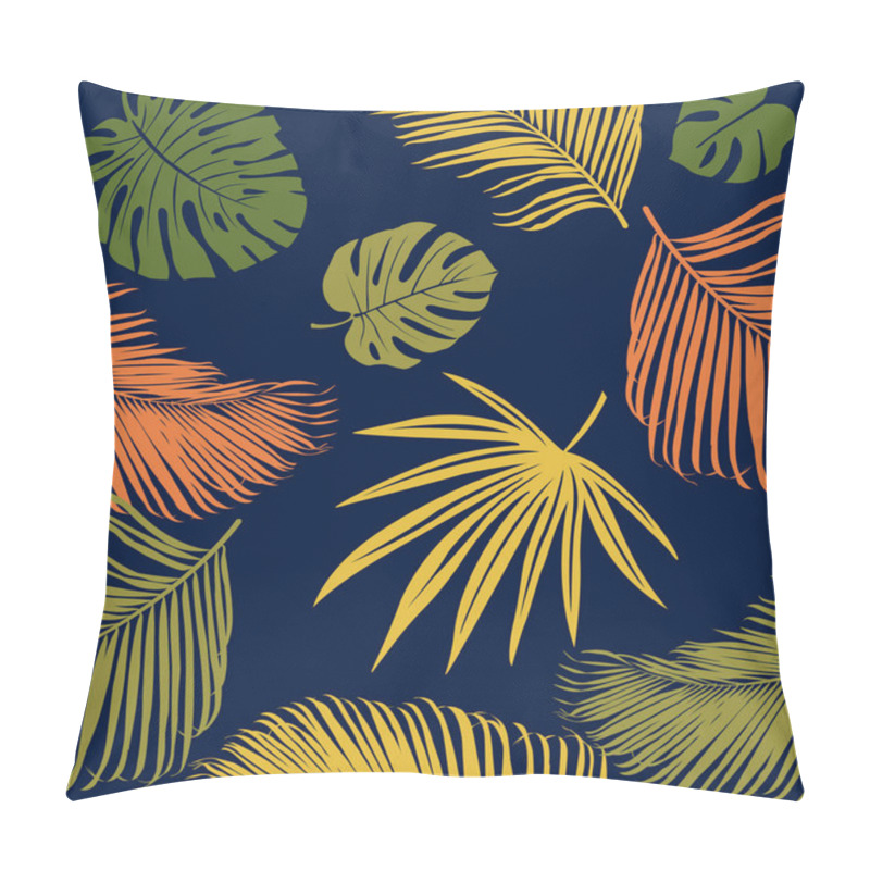 Personality  Seamless Exotic Pattern With Tropical Plants Pillow Covers