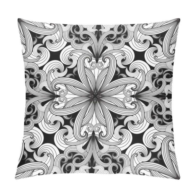 Personality  Ornamental Vector Paisley Seamless Pattern. Pillow Covers