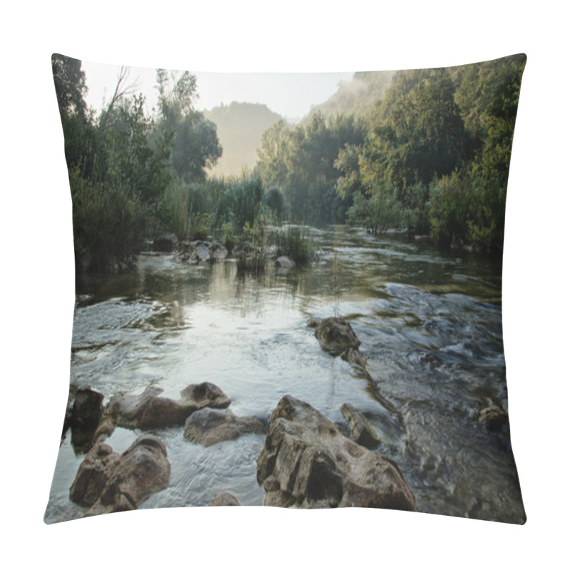 Personality  Early Morning River Pillow Covers