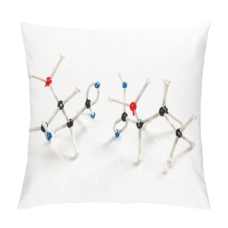 Personality  Molecular Models Of Two Amino Acids Pillow Covers