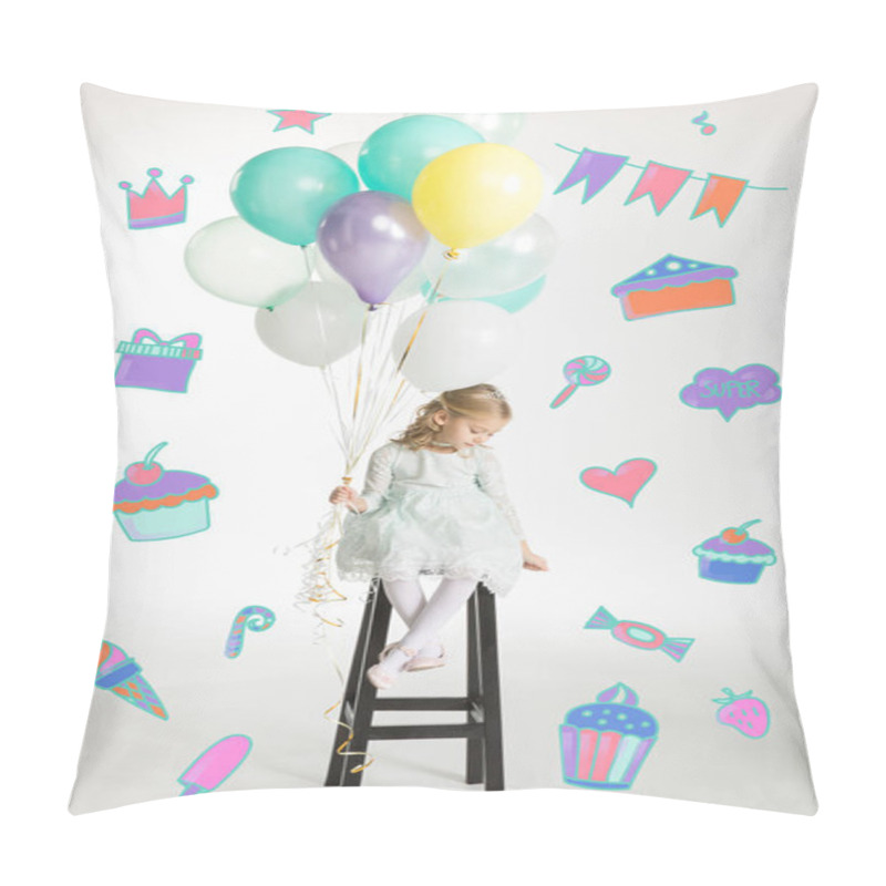 Personality  Girl With Air Balloons  Pillow Covers