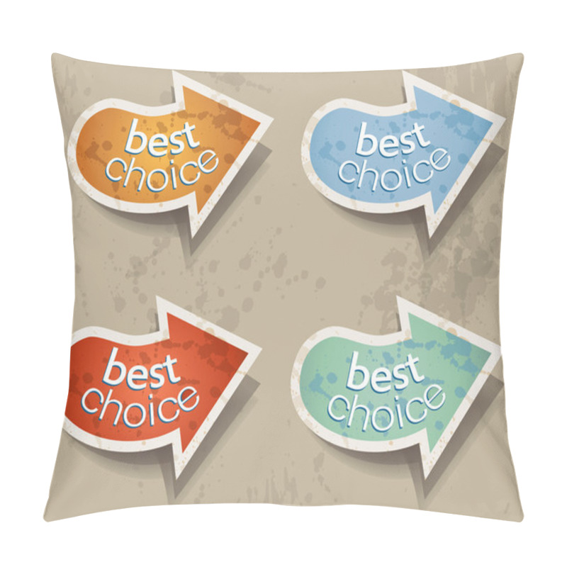 Personality  Distressed Arrows Speech Bubbles Set Pillow Covers