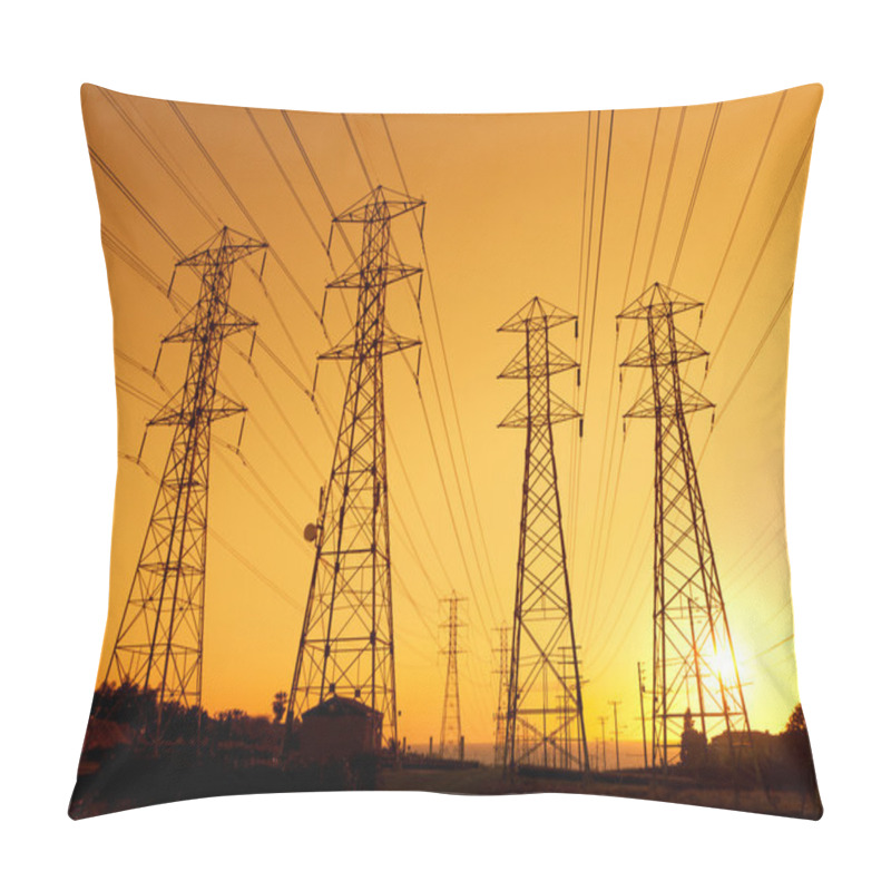 Personality  Electric Powerlines Pillow Covers