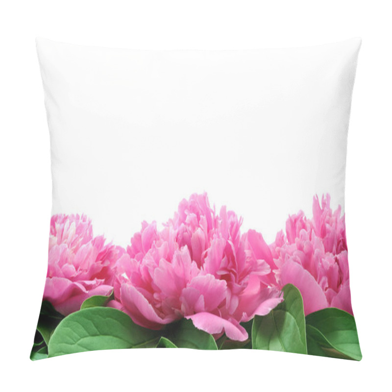 Personality  Peony Over White Background Pillow Covers