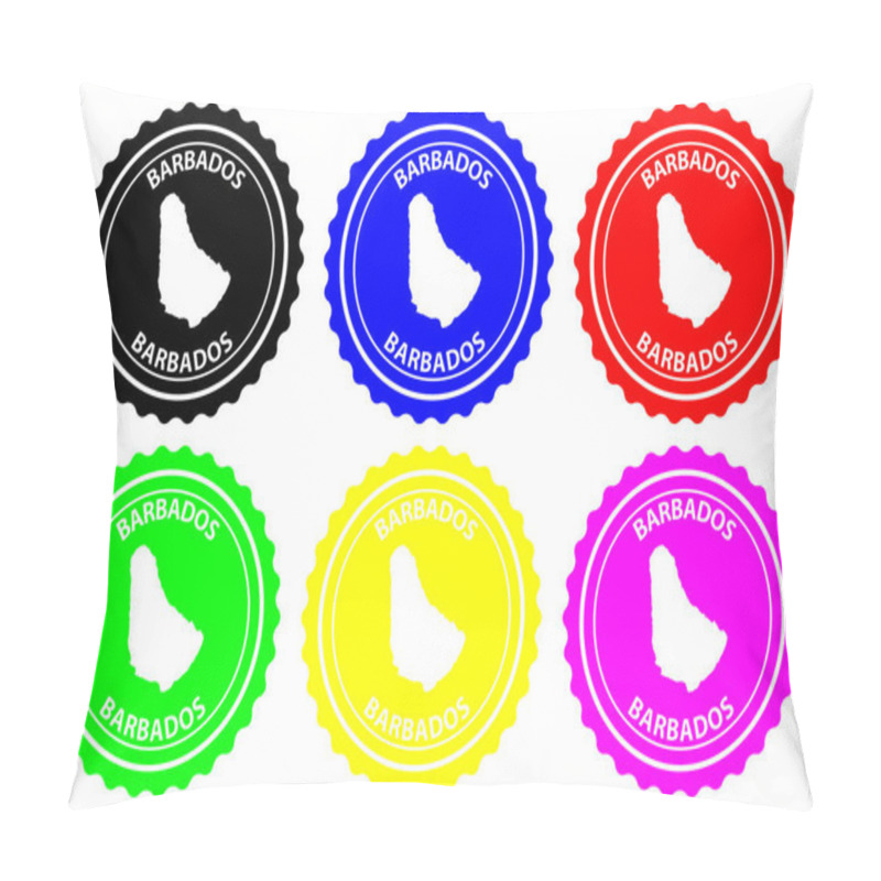 Personality  Barbados Rubber Stamp Pillow Covers