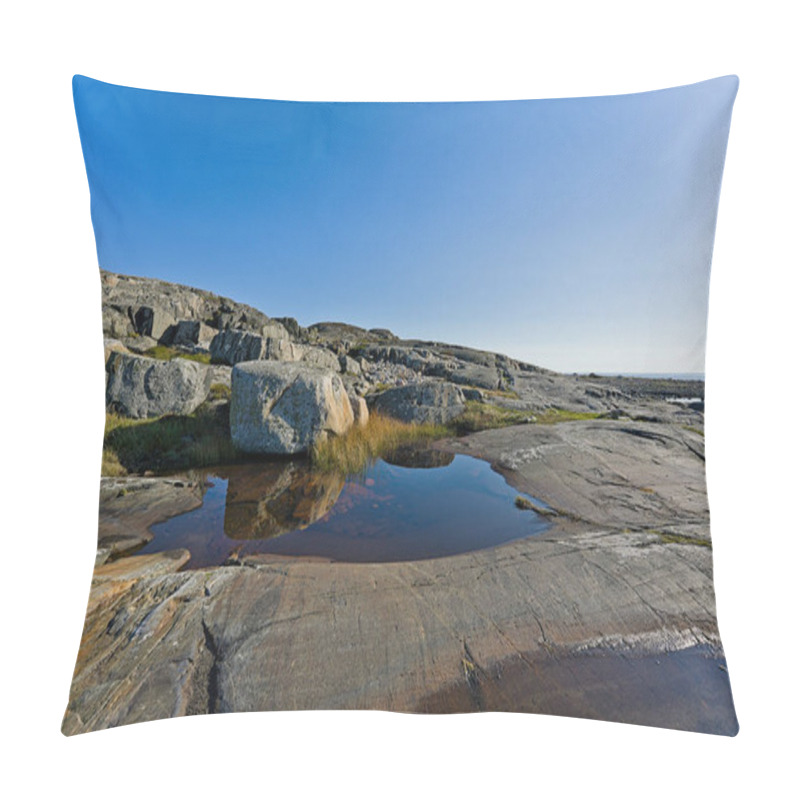 Personality  Water Puddle On The Skerry Island Of Roeroe Pillow Covers