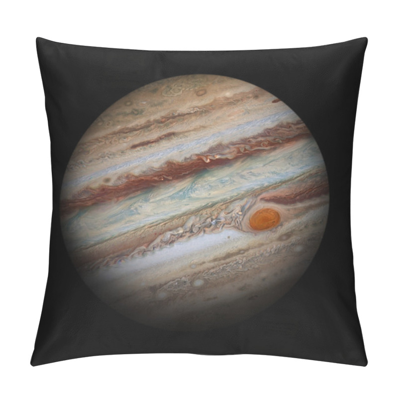 Personality  Solar System - Jupiter. Isolated Planet On Black Background. Pillow Covers