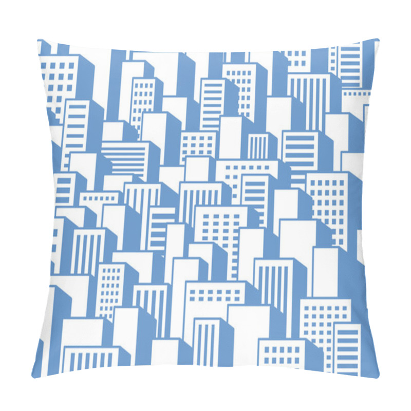 Personality  Seamless Background Of A City Pillow Covers