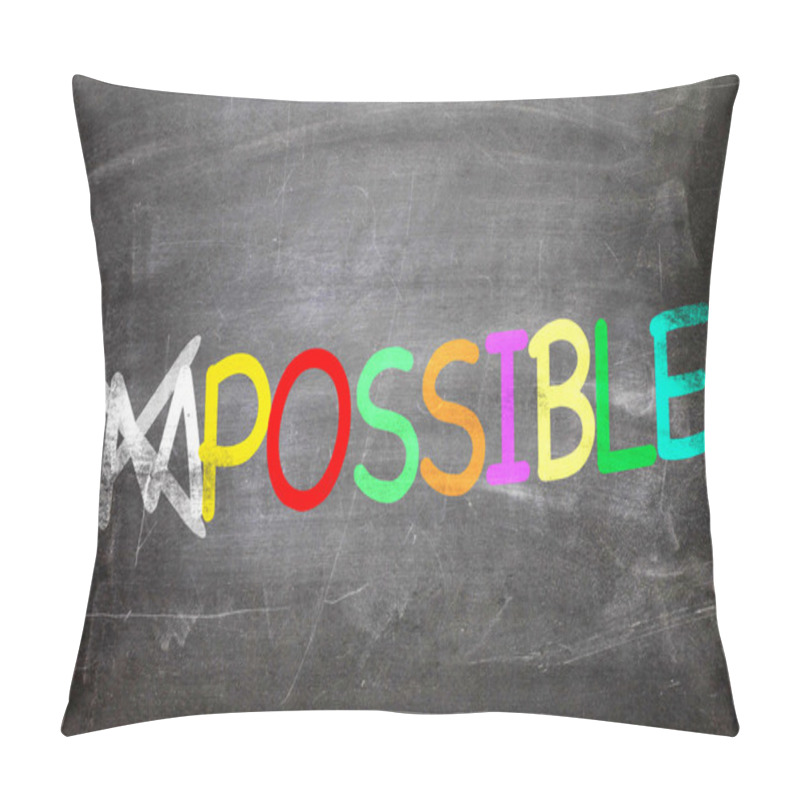 Personality  Impossible Written On A Chalkboard Pillow Covers