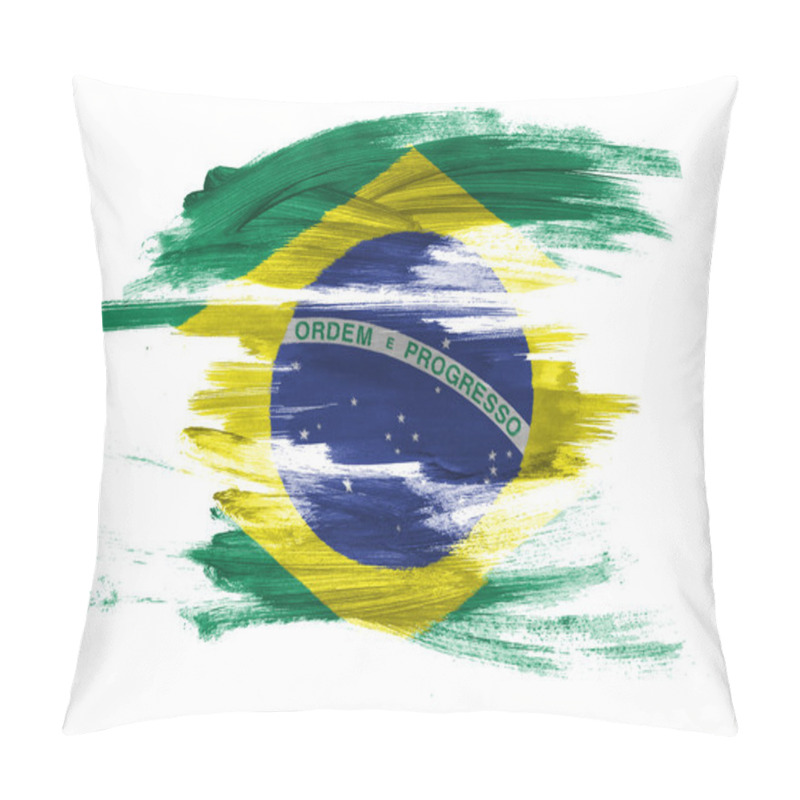 Personality  The Brazilian Flag Pillow Covers