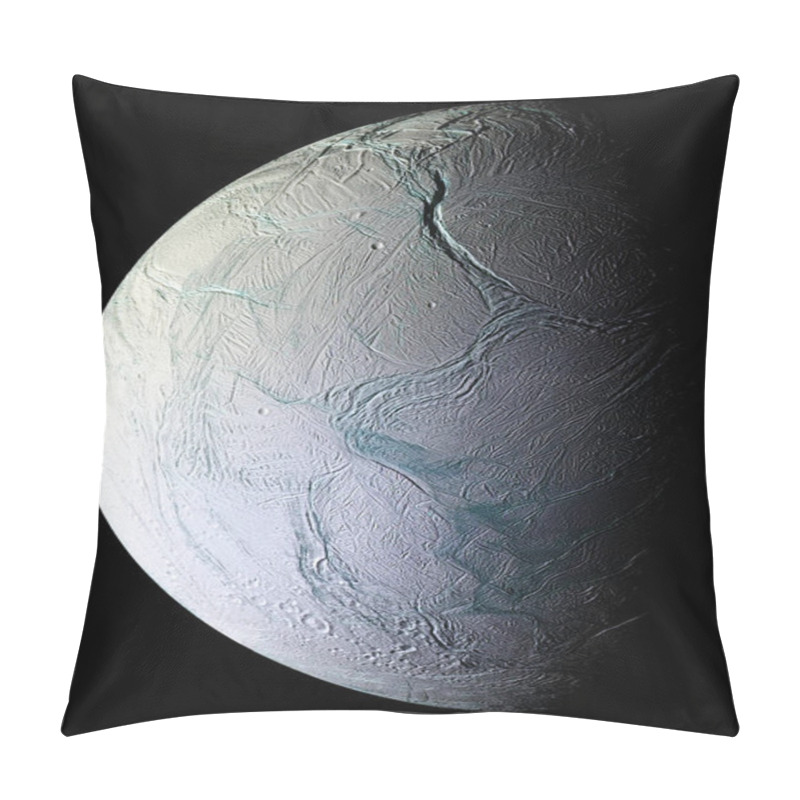 Personality  Stunning Mosaic Of This Geologically Active Moon Of Saturn.elements Of This Image Furnished By Nasa Pillow Covers