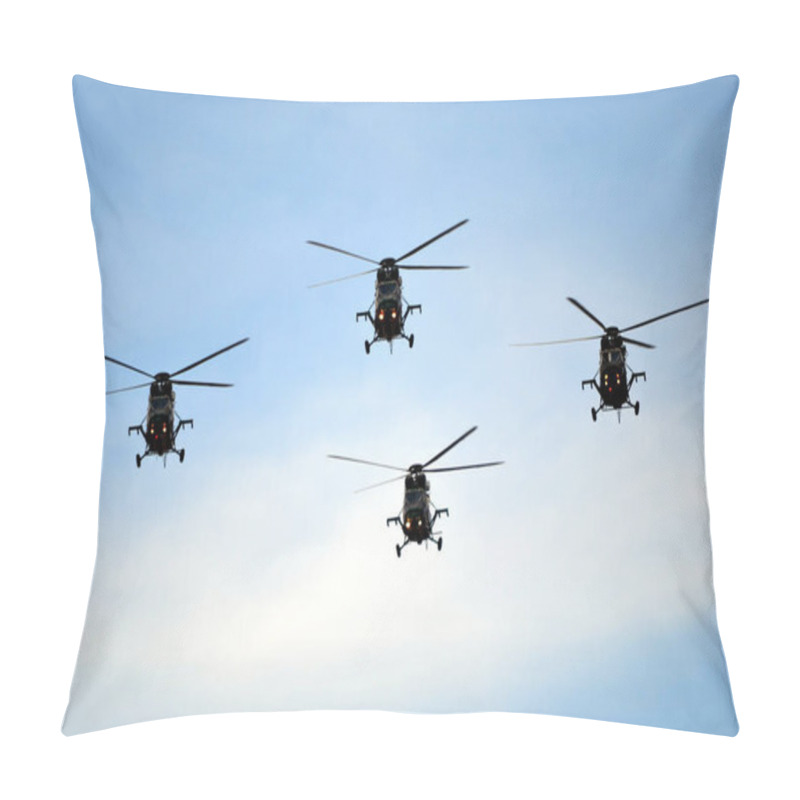 Personality  Military Helicopters Flying In The Air Pillow Covers