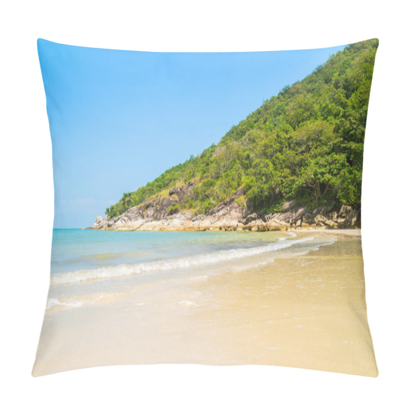 Personality  Tropical Forest, Sea Coast And Mountains Pillow Covers