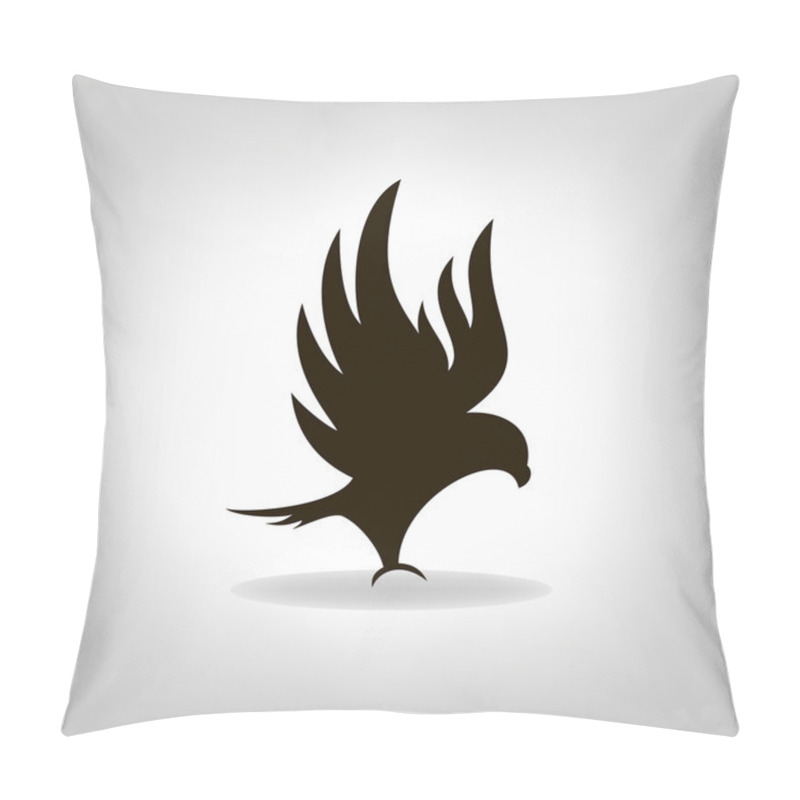 Personality  Black Eagle With Outstretched Wings Pillow Covers