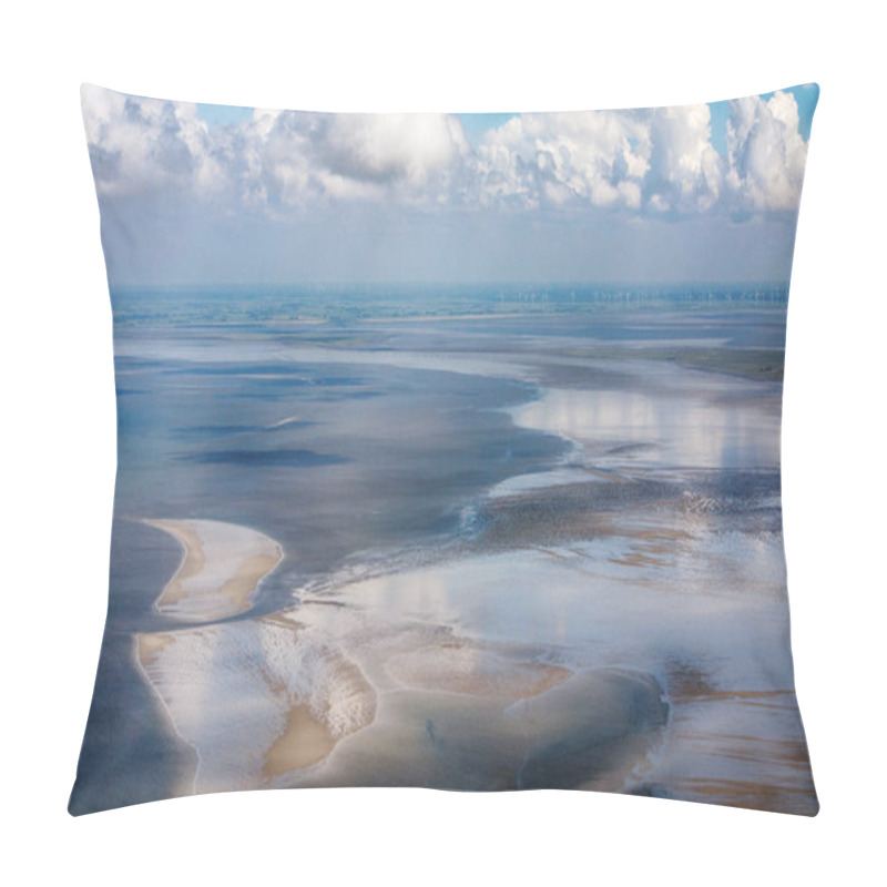 Personality  Aerial Photo Of The Schleswig-Holstein Wadden Sea National Park  Pillow Covers