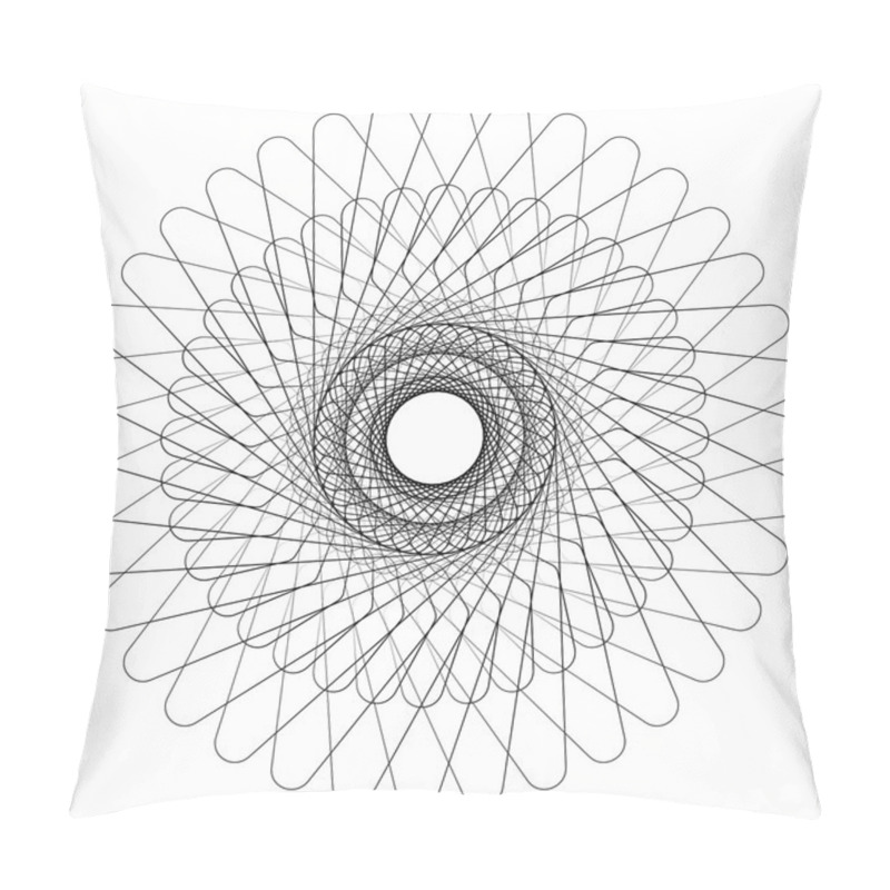 Personality  Abstract Circular Spiral Element Pillow Covers