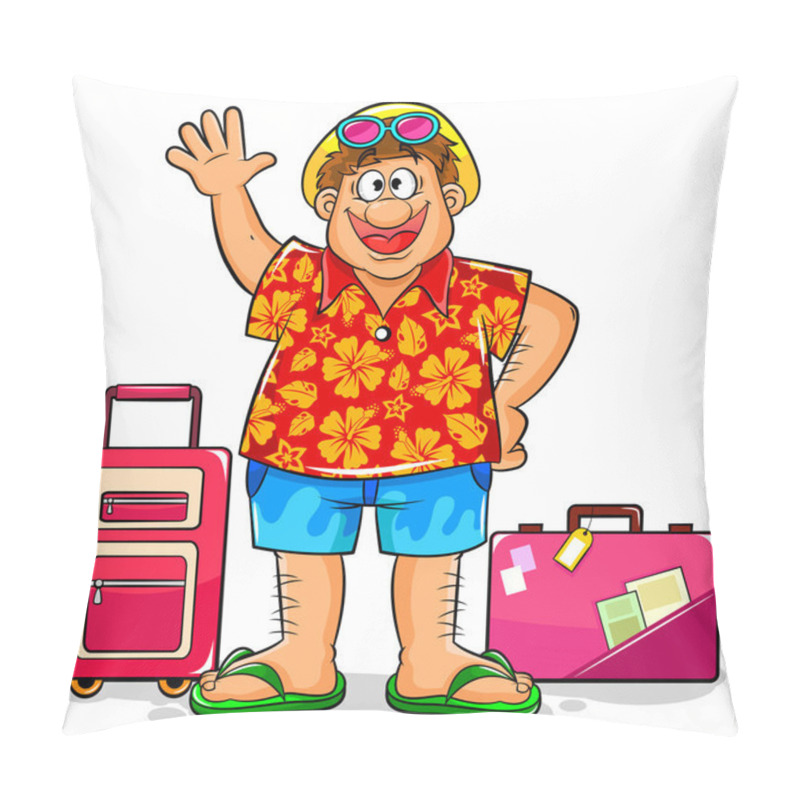 Personality  Happy Tourist Pillow Covers