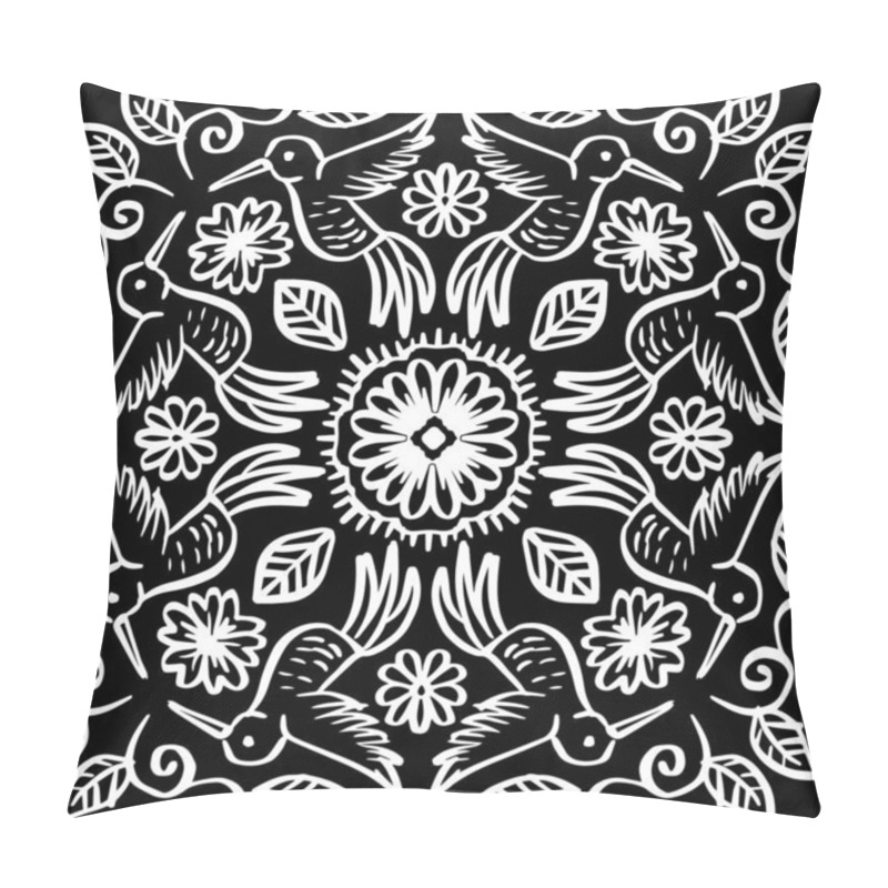 Personality  Oodle Hummingbird Seamless Pattern For Print Design Pillow Covers