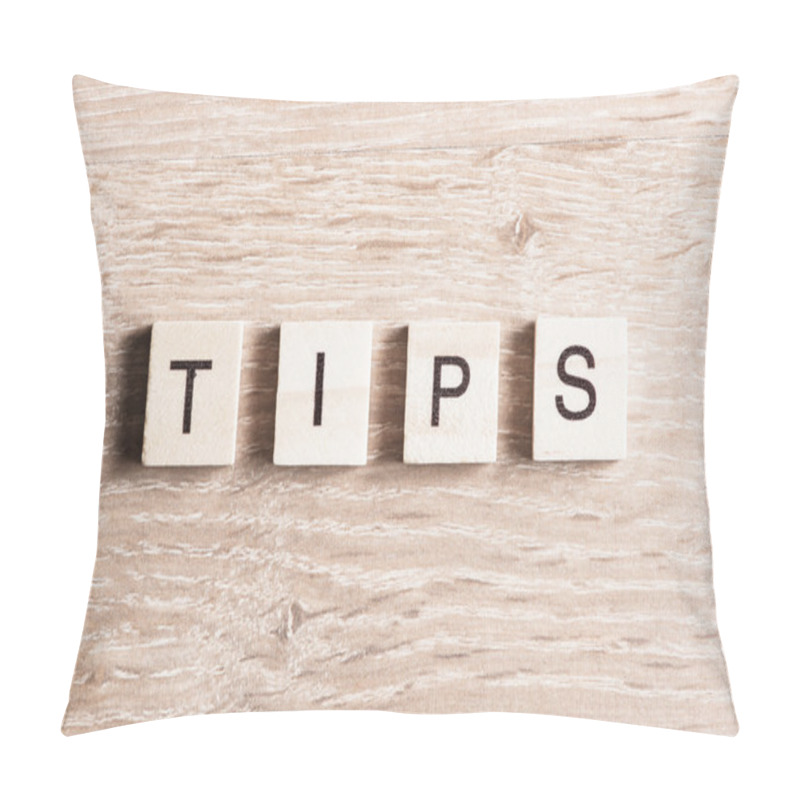 Personality  Tips Word Collected Of Wooden Elements Pillow Covers