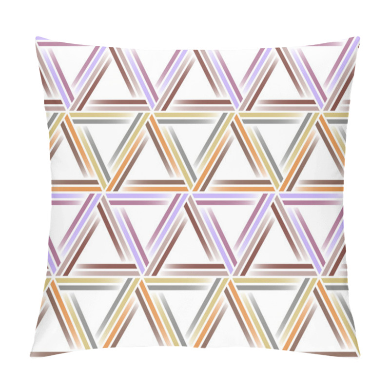 Personality  Seamless Triangle Pattern. Geometric Abstract Texture Pillow Covers