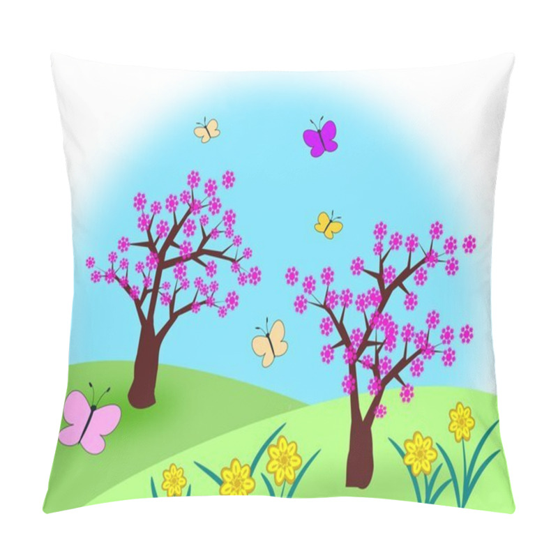 Personality  Landscape In Summertime Pillow Covers