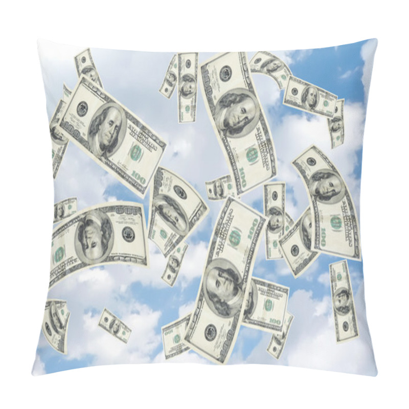 Personality  100 Dollar Bill Shower Pillow Covers