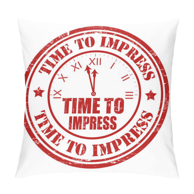 Personality  Time To Impress Stamp Pillow Covers