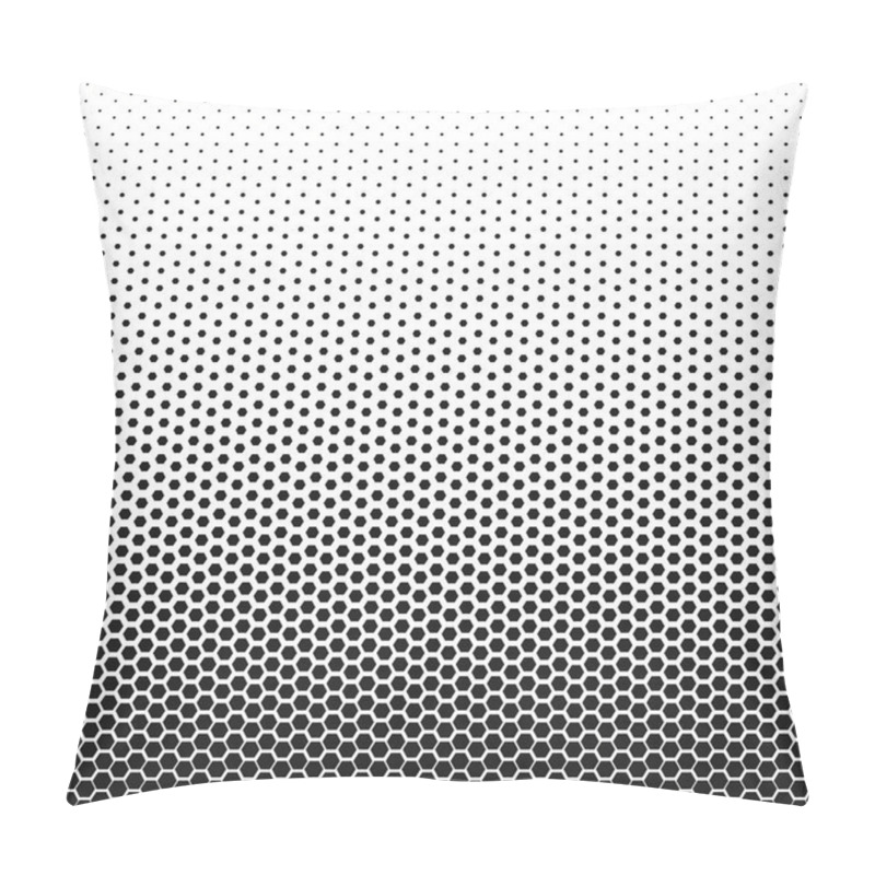 Personality  Abstract Geometric Black And White Graphic Halftone Hexagon Pattern. Honeycomb Background. Vector Illustration On Mesh, Lattice, Tissue Structure. Design Element For Prints, Decoration, Textile Pillow Covers