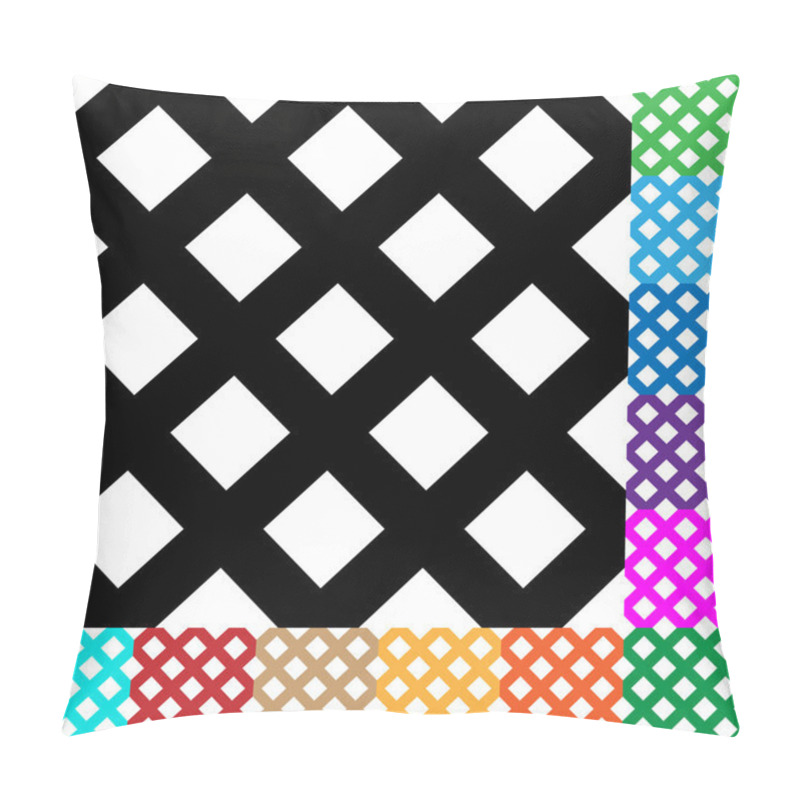 Personality  Grid, Mesh, Squares Patterns Set Pillow Covers