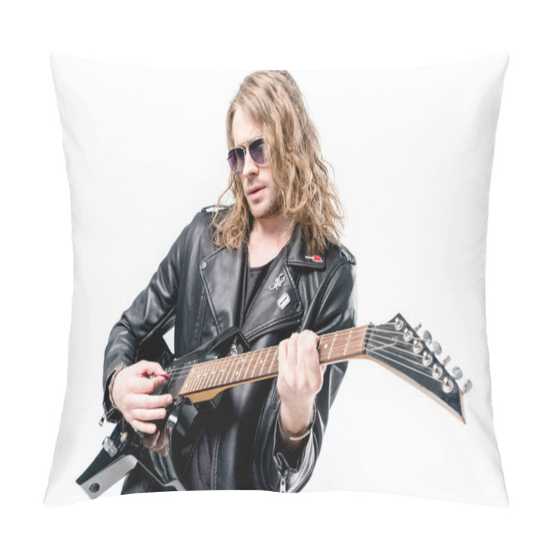 Personality  Rocker With Electric Guitar  Pillow Covers