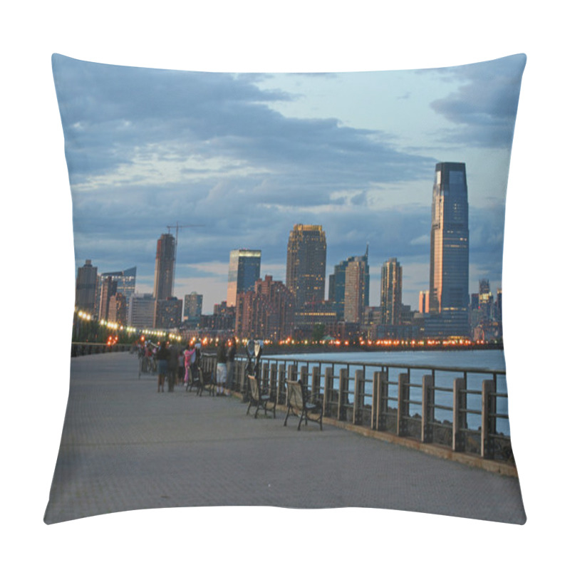 Personality  The Jersey City Skyline Pillow Covers