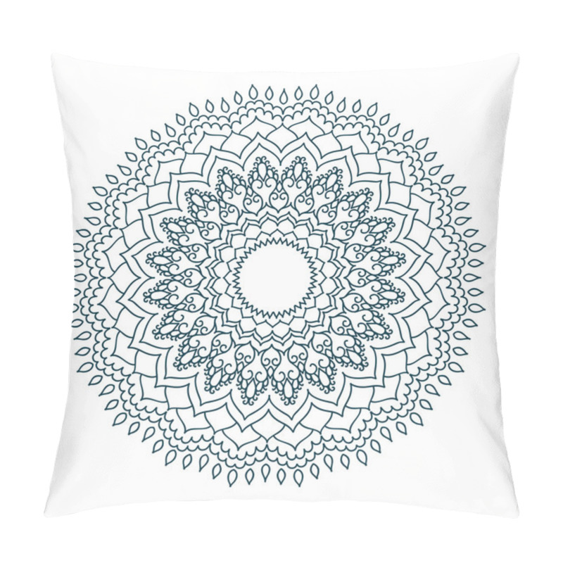 Personality  Black Ethnic Mandala Pattern Pillow Covers