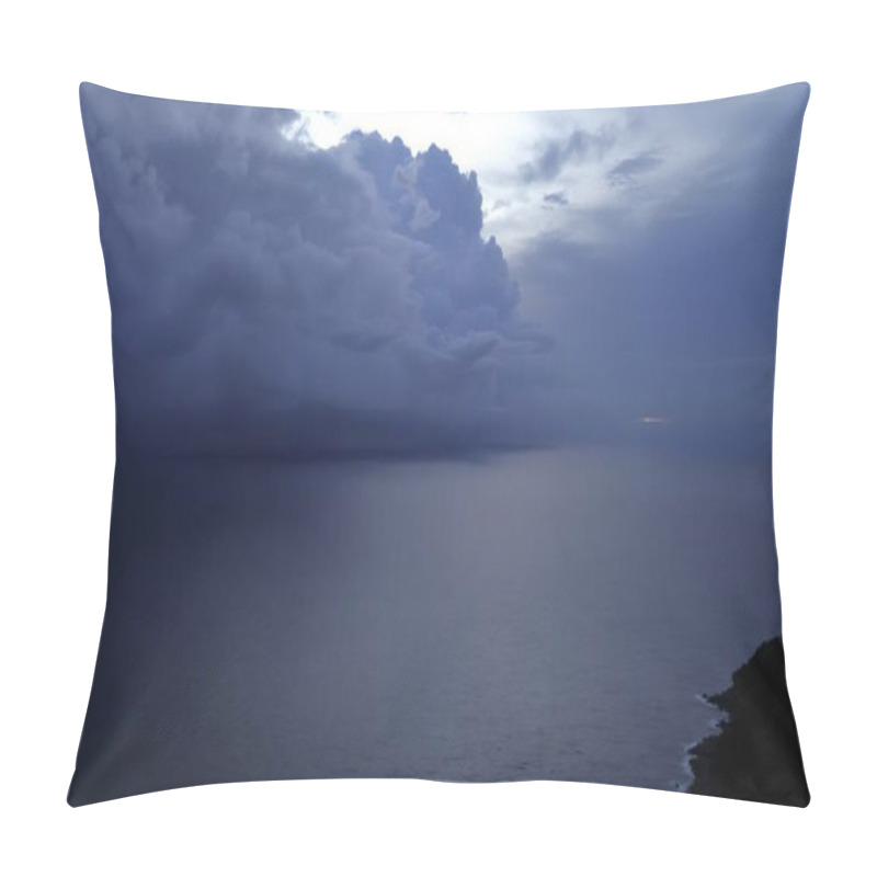 Personality  Stunning Ocean Shoreline From Above Pillow Covers