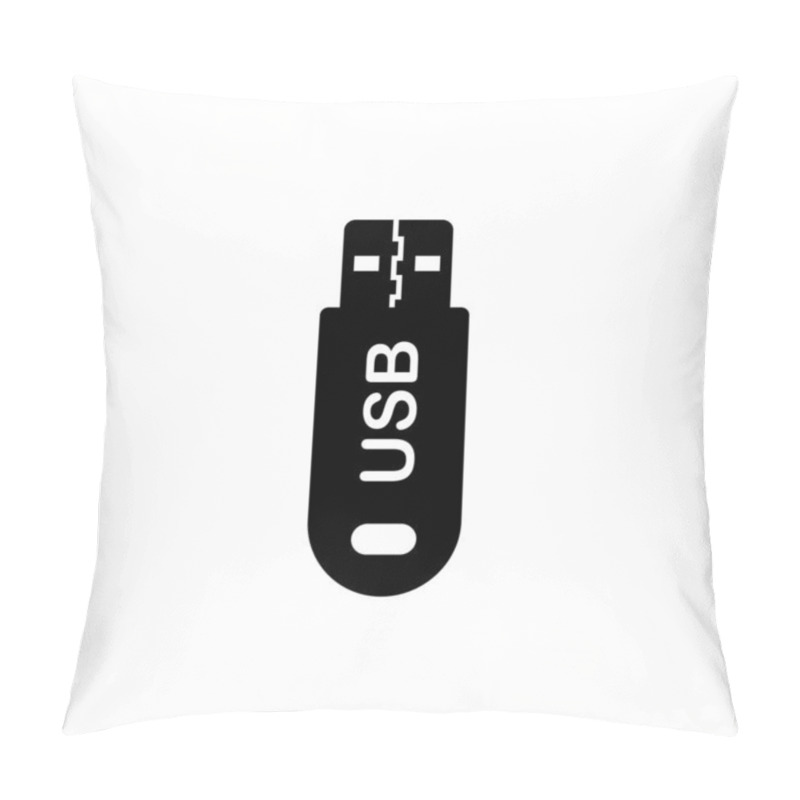 Personality  Usb Icon Vector Illustration Logo Design Pillow Covers