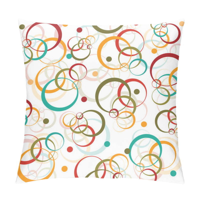 Personality  Circles And Dots Retro Pattern Pillow Covers