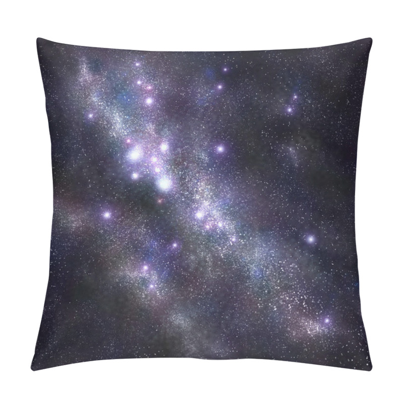 Personality  Abstract Space Background With Stars And Starfield, Nebula Pillow Covers