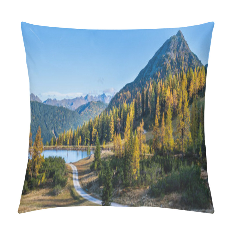 Personality  Peaceful Autumn Alps Mountain View. Reiteralm, Steiermark, Austr Pillow Covers