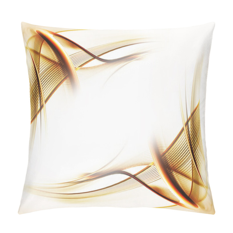 Personality  Golden Wavy Motion Pillow Covers