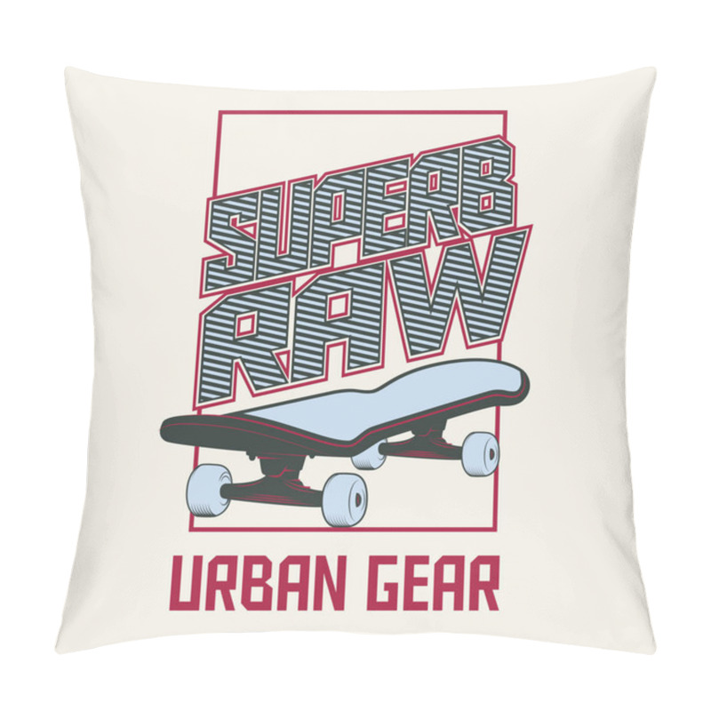 Personality  Super Raw T-shirt Print Template Pillow Covers