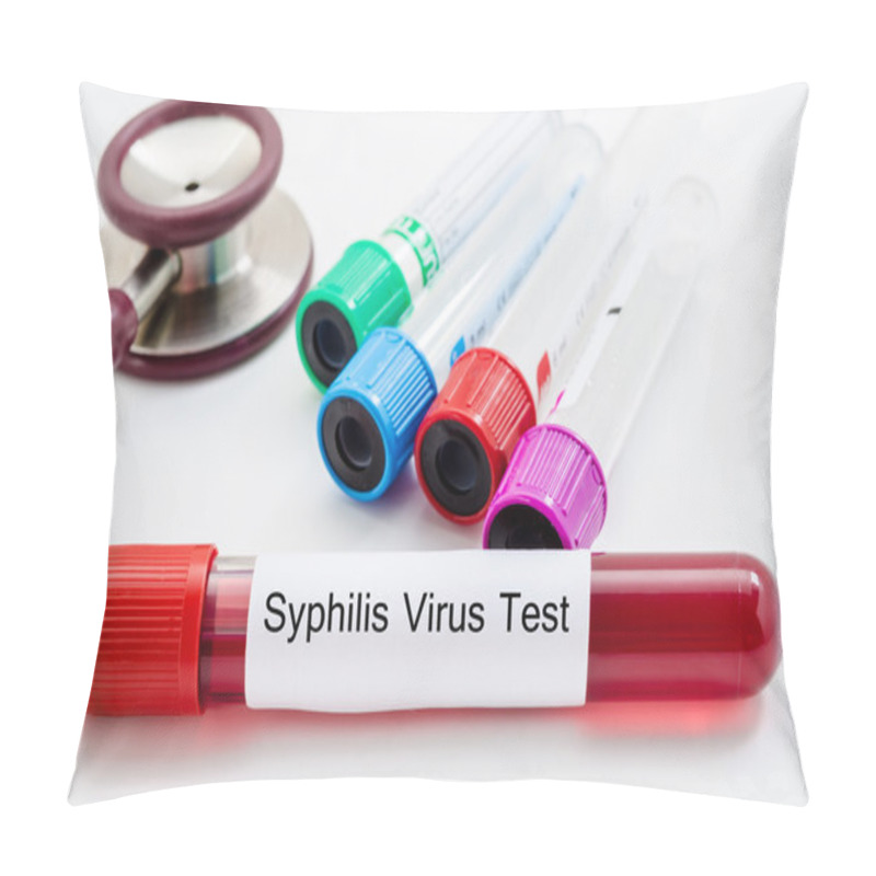 Personality  Syphilis Virus Blood Sample Collection Tube. Pillow Covers