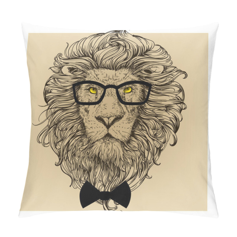 Personality  Lion Character Portrait Pillow Covers