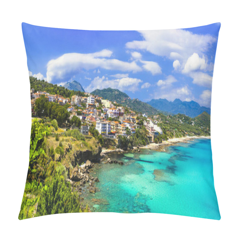 Personality  Italian Summmer Holidays. Beautiful Beaches Of Palinuro. Pillow Covers