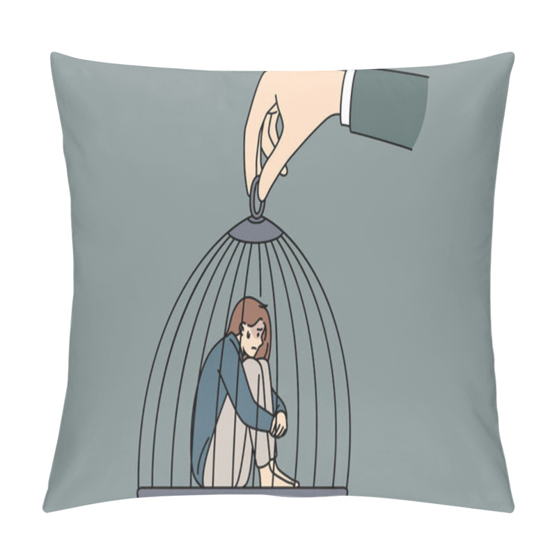 Personality  Captivity Slavery And Freedom Concept Pillow Covers